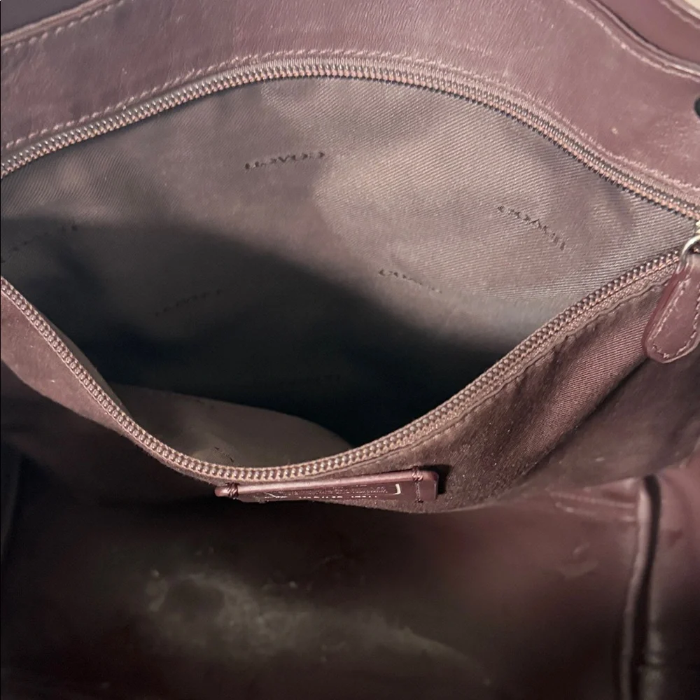 Coach Dusty Rose Leather Tote Glitter Rose Pink - Picture 6 of 14